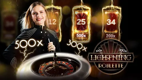 Table Lightning Roulette en direct (Evolution) sur Rivo Casino